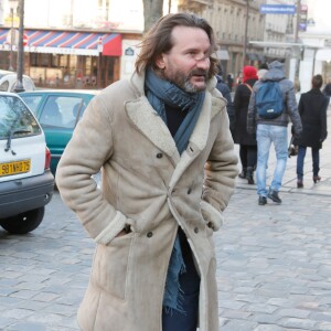 Frédéric Beigbeder - Hommage à José Artur ( qui a donné son corps à la science) en l'église Saint-Germain-des-Prés à Paris le 7 février 2015