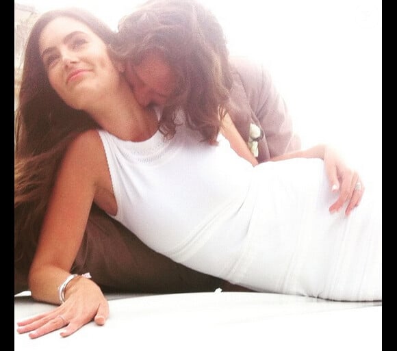 Lara Micheli, la femme de Frédéric Beigbeder est enceinte / photo postée sur le compte Instagram de la jeune mannequin.