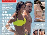 Fernando Alonso : Soleil et câlins avec Lara Alvarez... avant le mariage ?