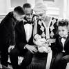 Alicia Keys, Swizz Beatz, Kasseem (fils de Swizz Beatz et Mashonda Tifrere), Egypt et le petit dernier Genesis. Photo publiée le 28 février 2015.