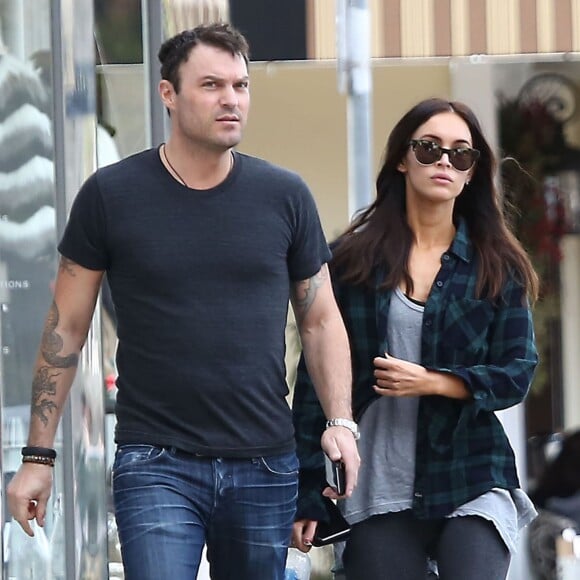 Megan Fox et son mari Brian Austin Green vont déjeuner au restaurant "Sweet Butter" à Sherman Oaks, le 14 décembre 2014.