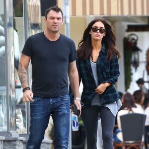 Megan Fox et son mari Brian Austin Green vont déjeuner au restaurant "Sweet Butter" à Sherman Oaks, le 14 décembre 2014.