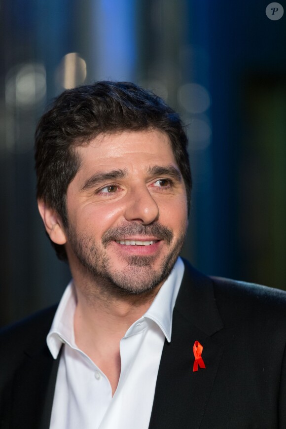 Exclusif - Patrick Fiori, aux Folies Bergère, à Paris, le 11 mars 2015.