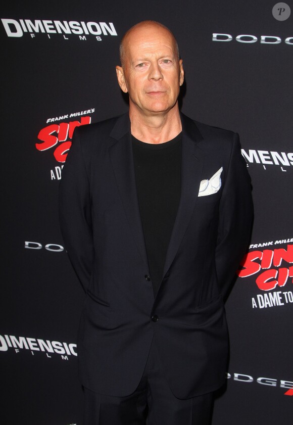 Bruce Willis à la première de 'Sin City: A Dame To Kill For' au Théâtre "TCL" à Hollywood, le 19 août 2014