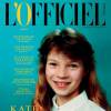 Kate Moss, ado, fait la couverture du magazine Officiel