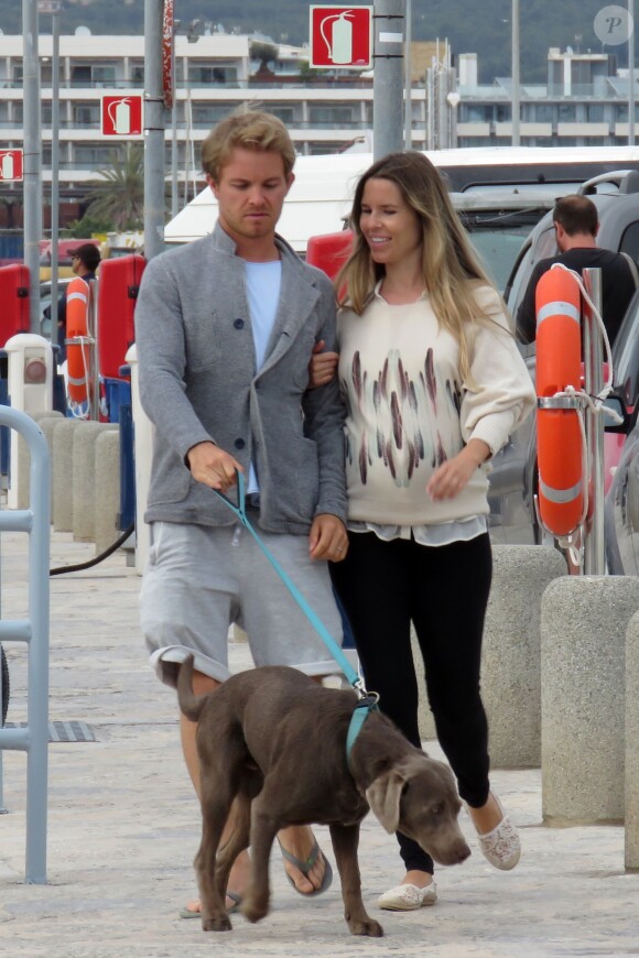 Exclusif - Nico Rosberg et sa femme Vivian Sibold à Ibiza le 14 juin 2015