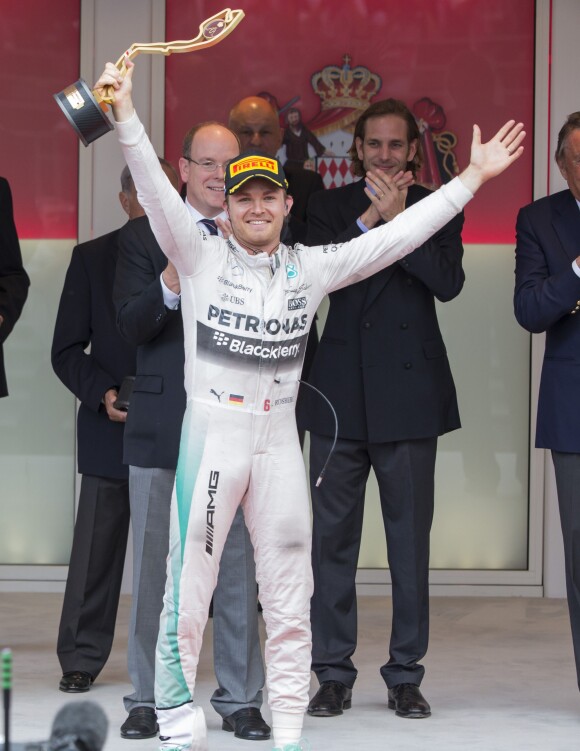 Nico Rosberg après sa victoire au Grand Prix de Monaco le 24 mai 2015