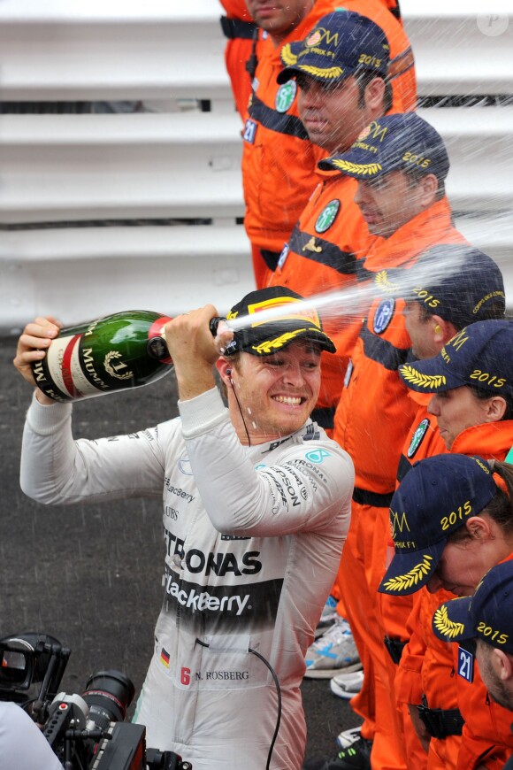 Nico Rosberg après sa victoire au Grand Prix de Monaco le 24 mai 2015
