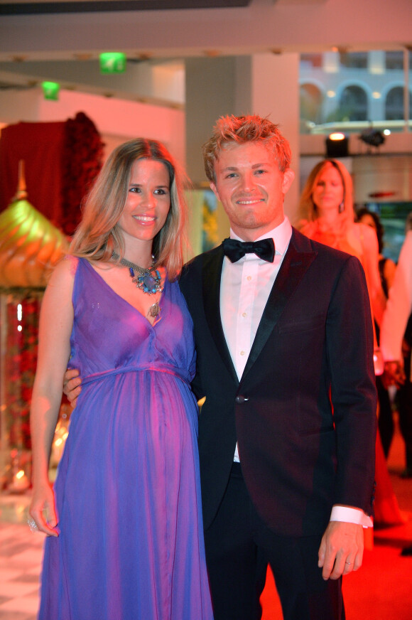 Nico Rosberg et sa femme Vivian Sibold lors du bal des pilotes du Grand Prix de Formule 1 de Monaco le 24 mai 2015