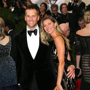 Tom Brady et sa femme Gisele Bündchen - Soirée du Met Ball / Costume Institute Gala 2014: "Charles James: Beyond Fashion" à New York. Le 5 mai 2014.