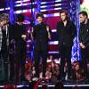 Le groupe One Direction (Liam Payne, Harry Styles, Zayn Malik, Niall Horan et Louis Tomlinson) (prix "Aria Awards" dans la catégorie "Meilleur Artiste International") - Cérémonie des "Arias Awards" à Sydney, le 26 novembre 2014.