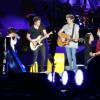 Harry Styles, Louis Tomlinson, Niall Horan, Liam Payne, Zayn Malik - Le groupe One Direction en concert à Adelaïde en Australie dans le cadre de leur tournée "On The Road Again", le 17 février 2015.