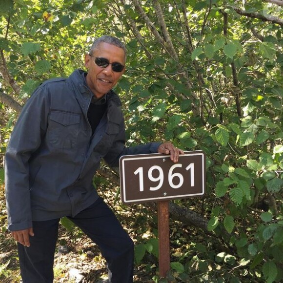 Barack Obama a effectué une visite de trois jours en Alaska pour parler du changement climatique. Photo Instagram, septembre 2015