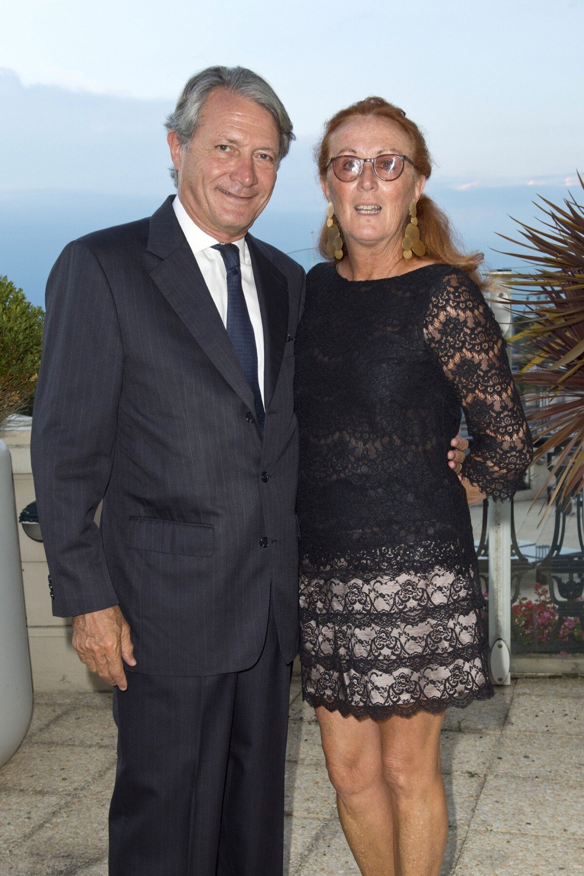 Photo Le maire de Deauville Philippe Augier et son pouse