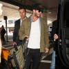 David Beckham arrive à l' aéroport à Los Angeles Le 28 Août 2015