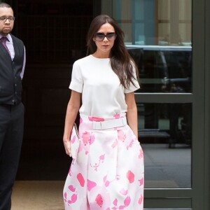 Victoria Beckham sort de son hôtel à New York, le 4 juin 2015