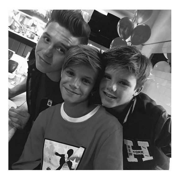 Victoria Beckham en famille fête les 13 ans de son fils Romeo / photo postée sur Instagram.