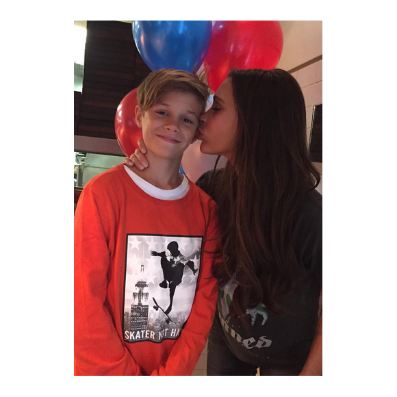 Victoria Beckham en famille fête les 13 ans de son fils Romeo / photo postée sur Instagram.