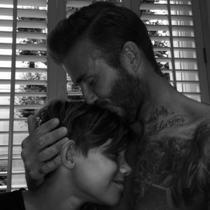 David Beckham et son fils Romeo sur Instagram