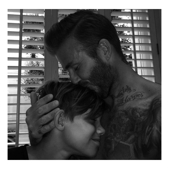 David Beckham et son fils Romeo sur Instagram