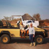 Ronan Keating et sa femme Storm Uechtritz vont faire un safari pendant leur lune de miel / photo postée sur Instagram.