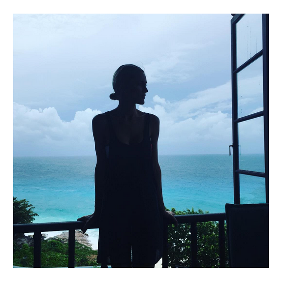 Ronan Keating et sa femme Storm Uechtritz sont en lune de miel sur l'île de Frégate non loin des Seychelles / photo postée sur Instagram.