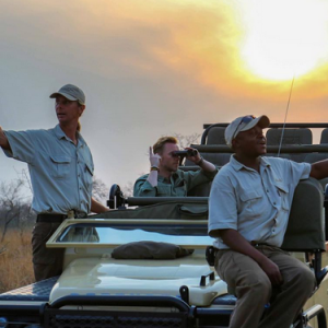 Ronan Keating et sa femme Storm Uechtritz lors d'un safari pendant leur lune de miel / photo postée sur Instagram.