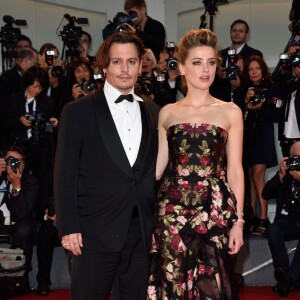 Johnny Depp et Amber Heard - Première du film The Danish Girl dans le cadre du 72e festival du film de Venise, en Italie le 5 septembre 2015