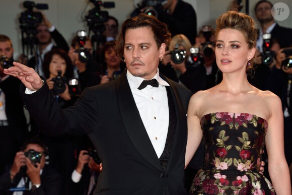 Johnny Depp et Amber Heard - Première du film The Danish Girl dans le cadre du 72e festival du film de Venise, en Italie le 5 septembre 2015