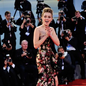 Amber Heard lors de la première de The Danish Girl dans le cadre du 72e festival du film de Venise en Italie le 5 septembre 2015