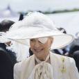  La princesse Michael de Kent, avec un cache-oeil suite à une opération de la cornée, lors du Derby d'Epsom le 6 juin 2015. 