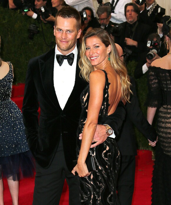 Tom Brady et sa femme Gisele Bündchen au Met Ball à New York le 5 mai 2014.