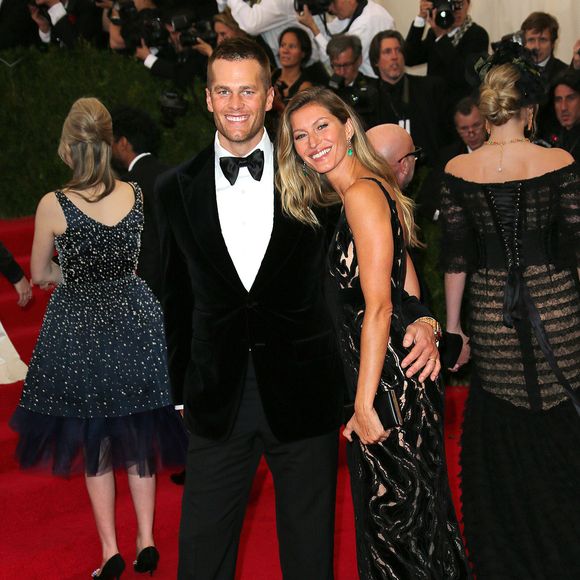 Tom Brady et sa femme Gisele Bündchen au Met Ball à New York le 5 mai 2014.