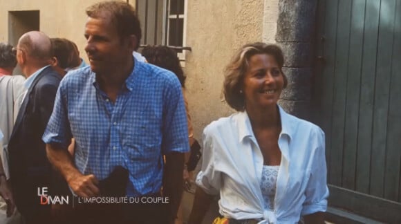 Claire Chazal et Patrick Poivre d'Arvor - La journaliste évoque ses amours dans Le Divan de Marc-Olivier Fogiel sur France 3, le 23 juin 2015.