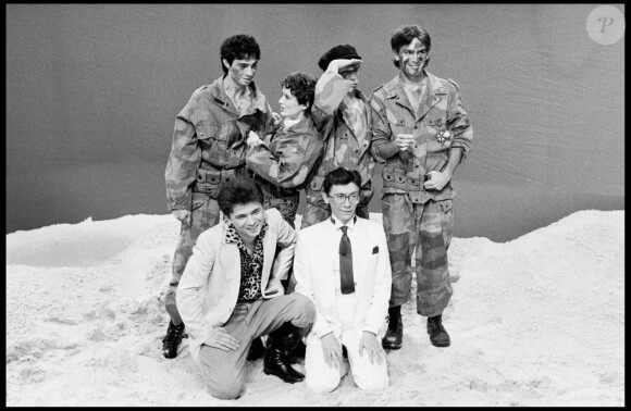 Le groupe Téléphone, composé de Jean-Louis Aubert, Louis Bertignac, Richard Kolika et Corine Marienneau, lors de l'émission Les enfants du rock le 18 juin 1982.