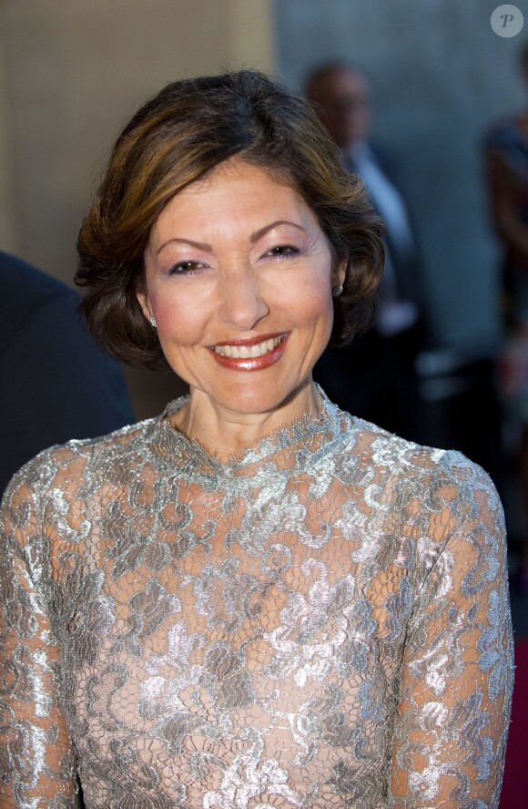 La comtesse Alexandra de Frederiksborg et son mari Martin Jorgensen à un concert à l'occasion des 80 ans du prince Henrik de Danemark à Copenhague le 1er juin 2014. La comtesse, ex-femme du prince Joachim, a annoncé en septembre 2015 leur divorce, après huit ans d'un mariage célébré en mars 2007.
