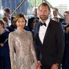 La comtesse Alexandra de Frederiksborg, ex-femme du prince Joachim, et son mari Martin Jorgensen le 1er juin 2014. La comtesse a annoncé en septembre 2015 leur divorce, après huit ans d'un mariage célébré en mars 2007.