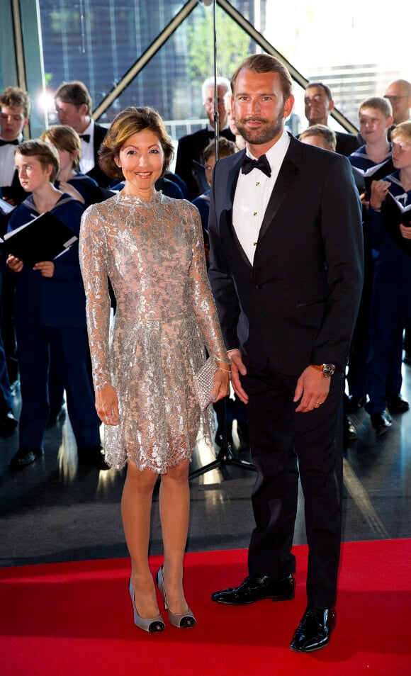 La comtesse Alexandra de Frederiksborg, ex-femme du prince Joachim, et son mari Martin Jorgensen le 1er juin 2014. La comtesse a annoncé en septembre 2015 leur divorce, après huit ans d'un mariage célébré en mars 2007.