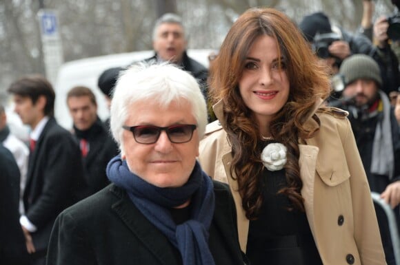 Marc Cerrone et sa femme Jill au défilé de mode "Chanel", collection prêt-à-porter automne-hiver 2015/2016, à Paris le 10 mars 2015