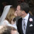 Mariage de Geri Halliwell avec Christian Horner, le patron de l'écurie de F1, Red Bull en l’église de St Mary à Woburn, le 15 mai 2015