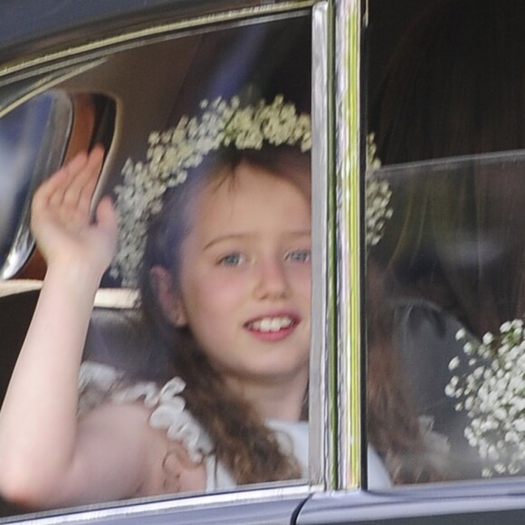 Bluebell Madonna Halliwell - Mariage de Geri Halliwell avec Christian Horner, le patron de l'écurie de F1, Red Bull en l’église de St Mary à Woburn, le 15 mai 2015