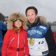 Geri Halliwell et son compagnon Christian Horner - People à la "Kitz Charity Race" à Kitzbuhel en Autriche le 24 janvier 2015.