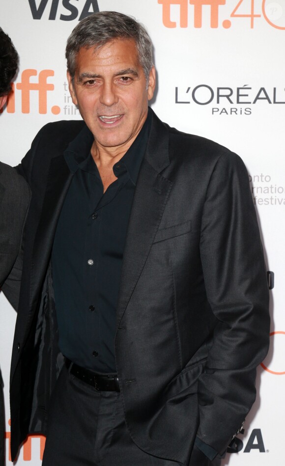 George Clooney - Avant-première du film "Our Brand is Crisis" lors du festival du film de Toronto au Canada le 11 septembre 2015.