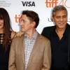 Sandra Bullock, David Gordon Green, George Clooney - Avant-première du film "Our Brand is Crisis" lors du festival du film de Toronto au Canada le 11 septembre 2015.
