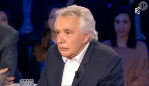 Le chanteur Michel Sardou, invité dans On n'est pas couché sur France 2, le samedi 12 septembre 2015.