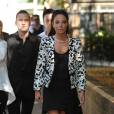 Tulisa Contostavlos devant le tribunal de Southwark où débute son procès. Inculpée de trafic de cocaïne, elle a plaidé non coupable. Londres, le 15 juillet 2014