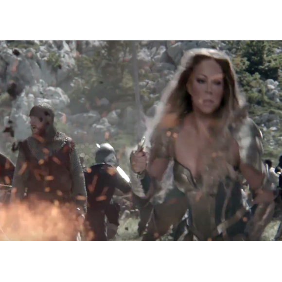 Mariah Carey est le nouveau visage du jeu Game Of War / image extraite de la publicité pour le jeu-vidéo diffusée sur Youtube.