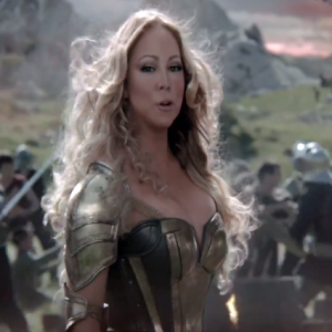 Mariah Carey est le nouveau visage du jeu Game Of War / image extraite de la publicité pour le jeu-vidéo diffusée sur Youtube.