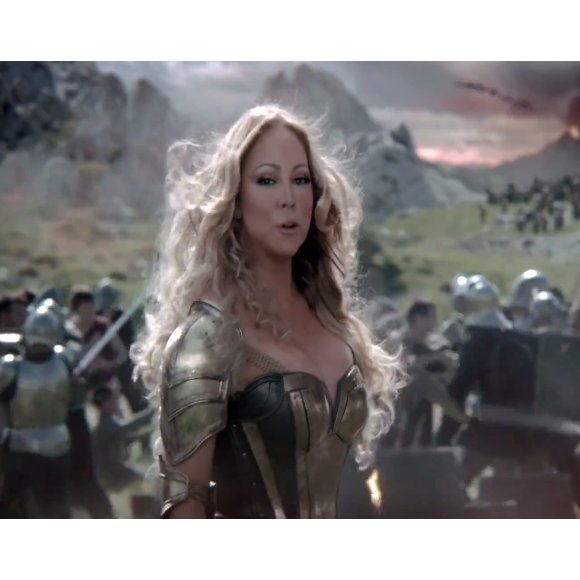 Mariah Carey est le nouveau visage du jeu Game Of War / image extraite de la publicité pour le jeu-vidéo diffusée sur Youtube.