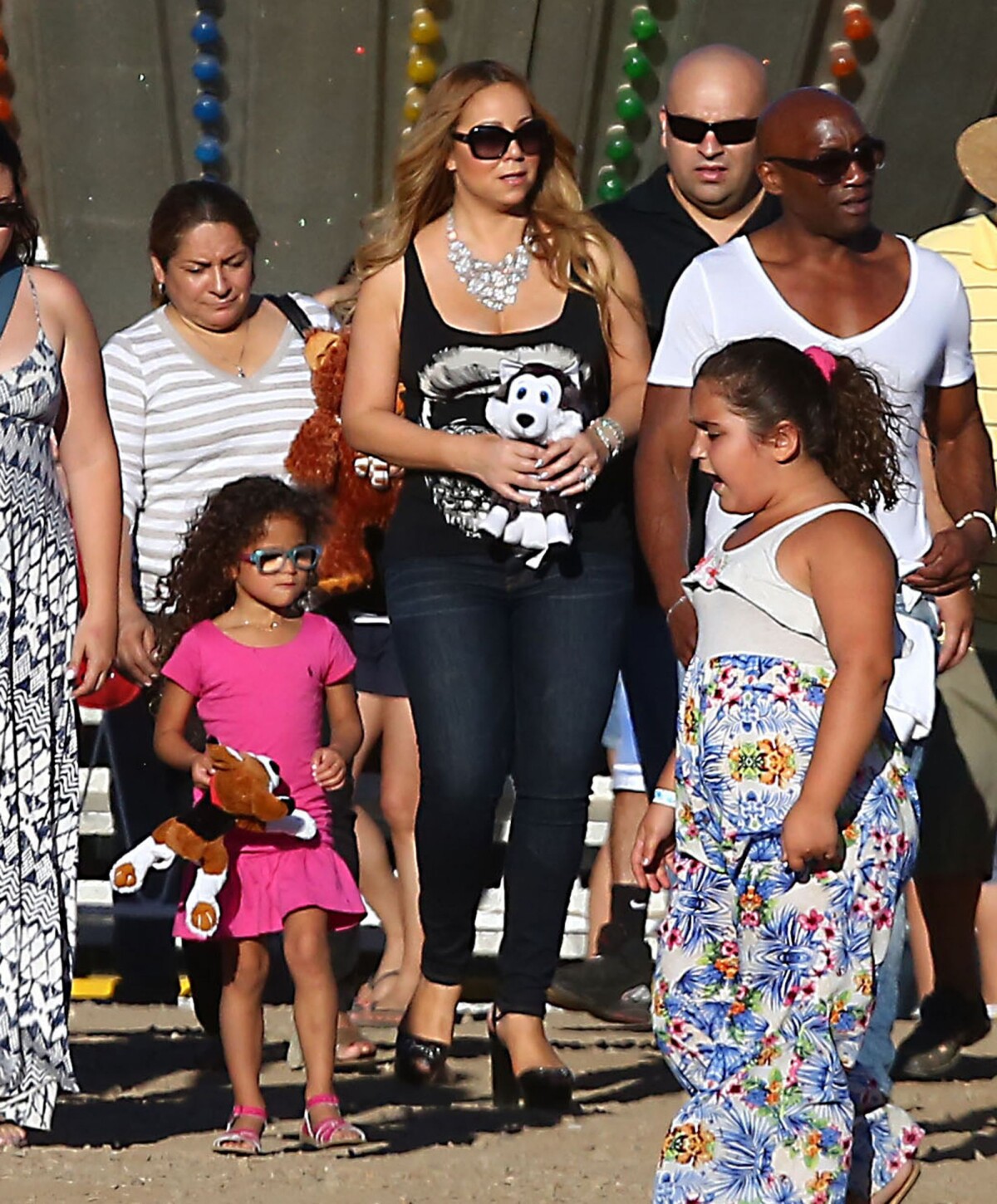 Photo Mariah Carey Passe La Journée Avec Ses Enfants Monroe Et Moroccan Dans Un Parc D 